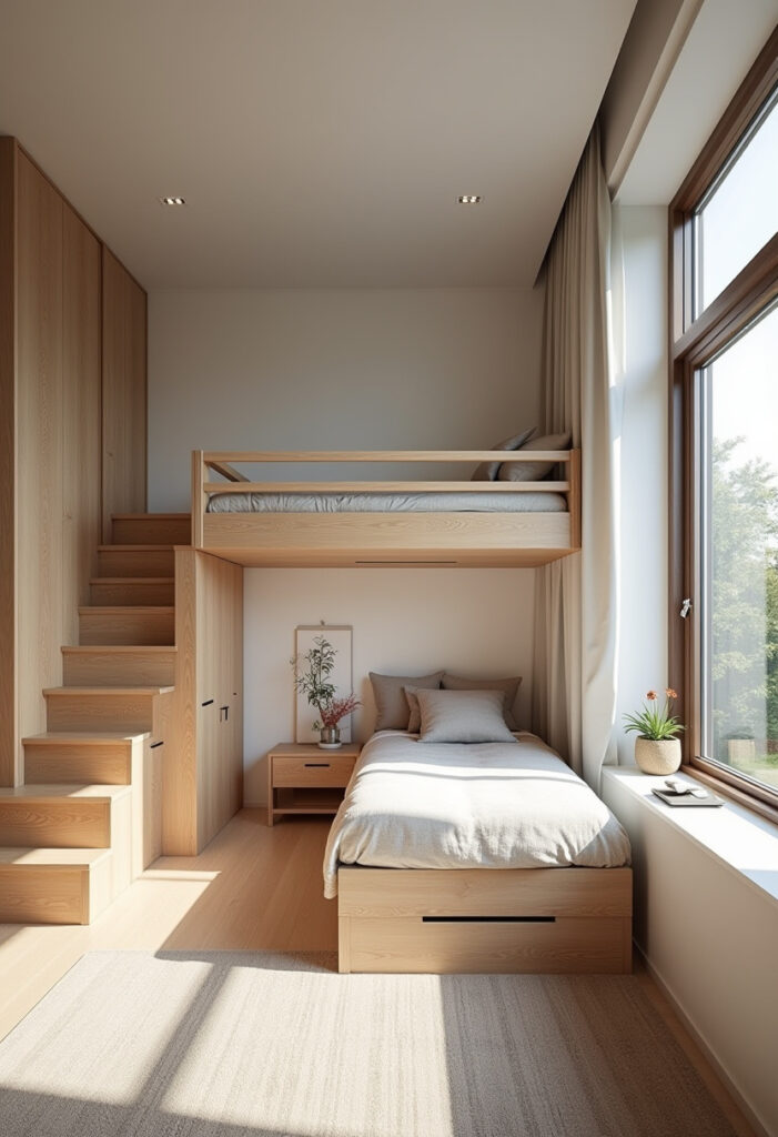 2 Loft Beds In One Room 1