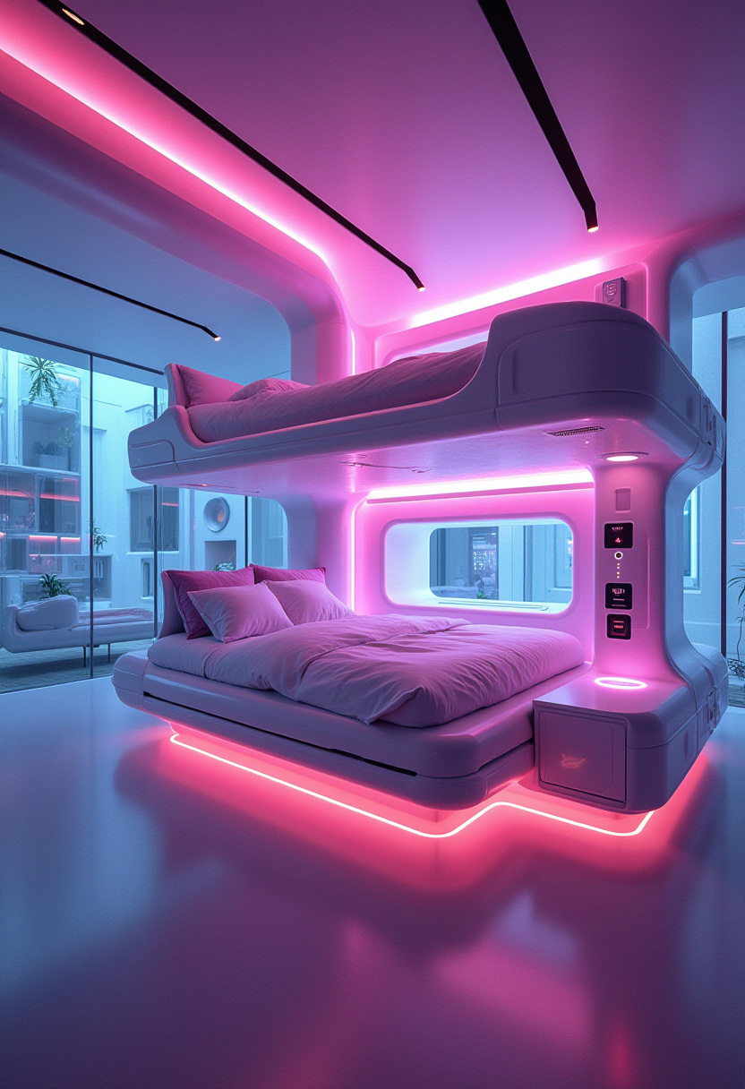 2 Loft Beds In One Room 11