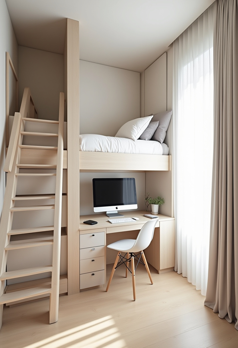 2 Loft Beds In One Room 13