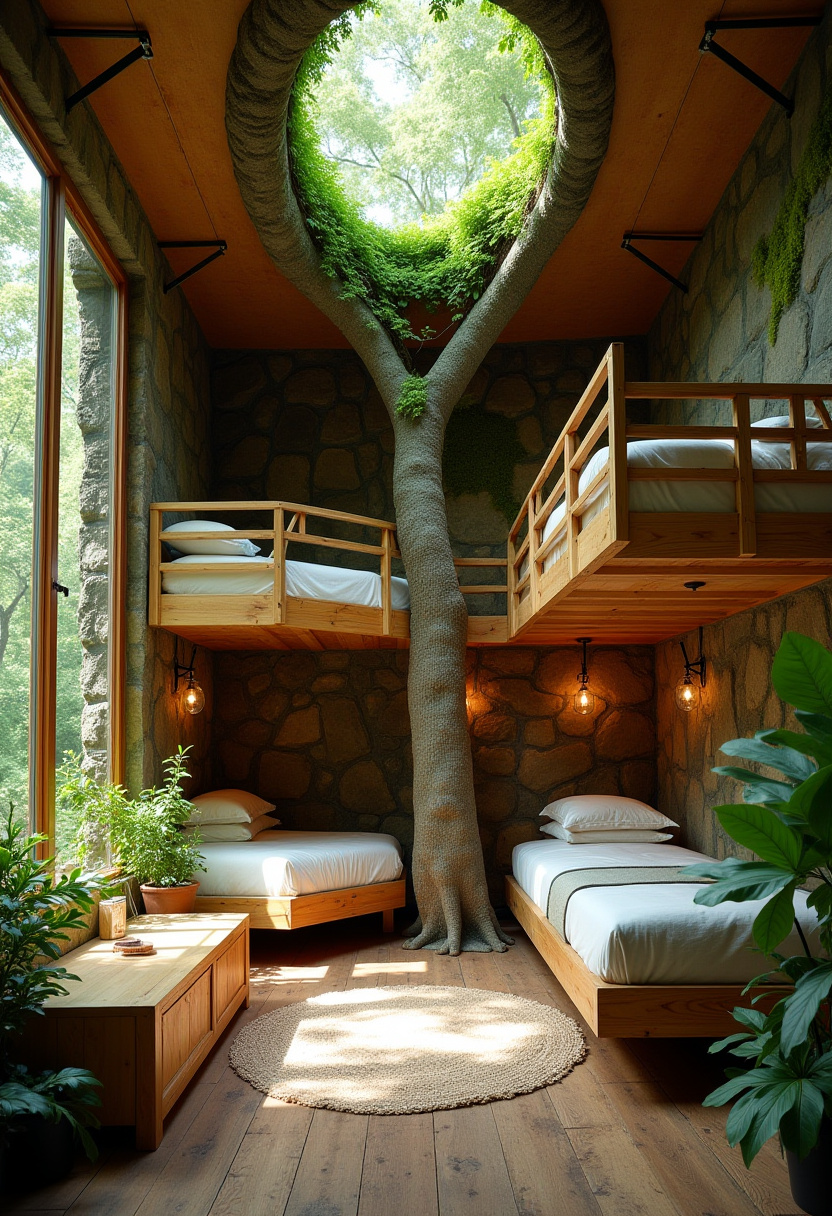 2 Loft Beds In One Room 15