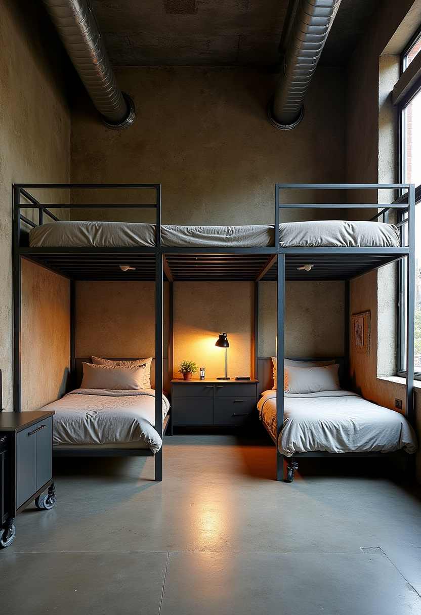 2 Loft Beds In One Room 16