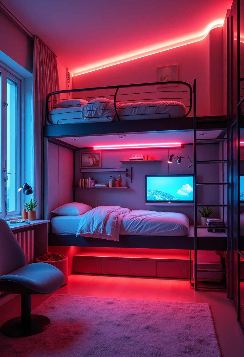 2 Loft Beds In One Room 5