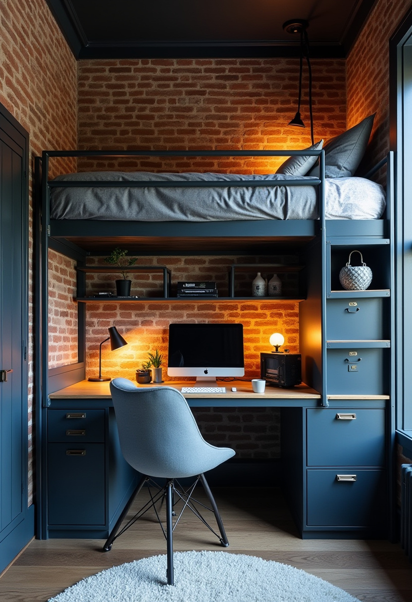 Adult Loft Bed For Small Rooms 2