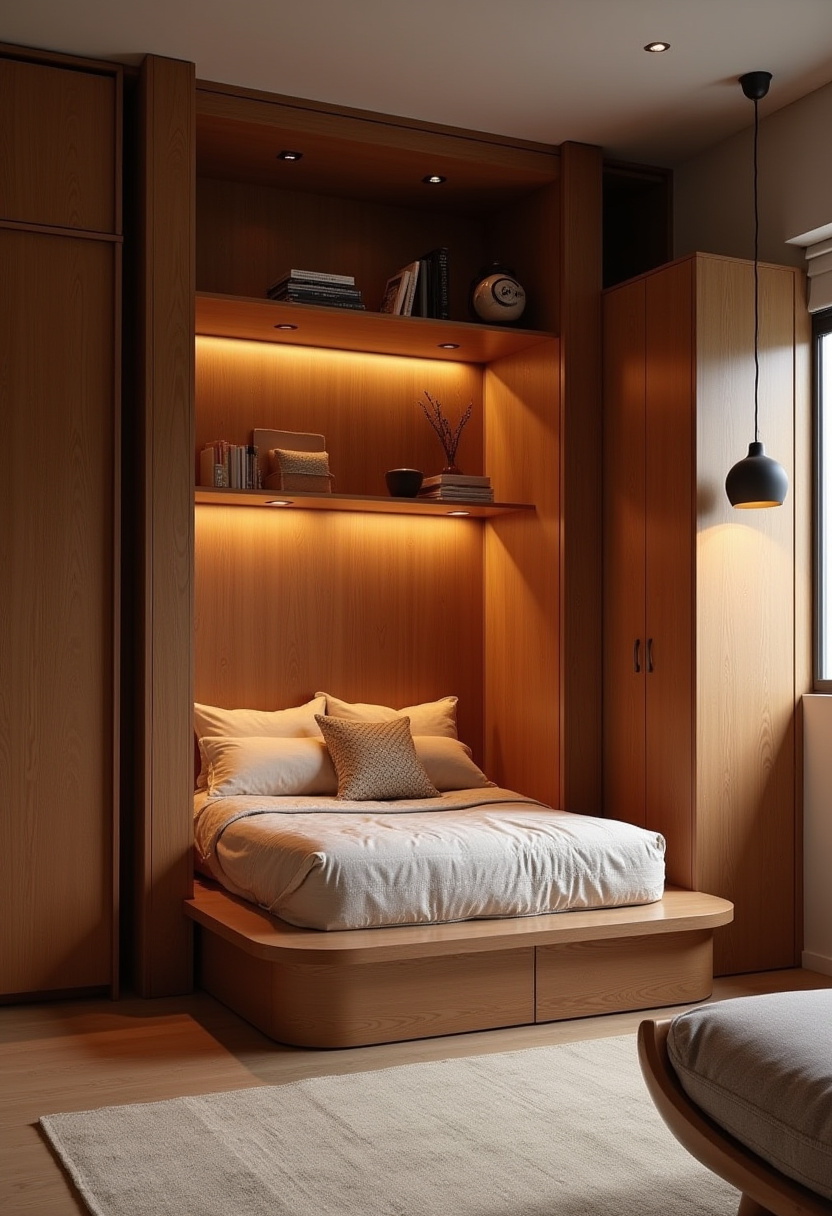 Bed In Closet Aesthetic 9