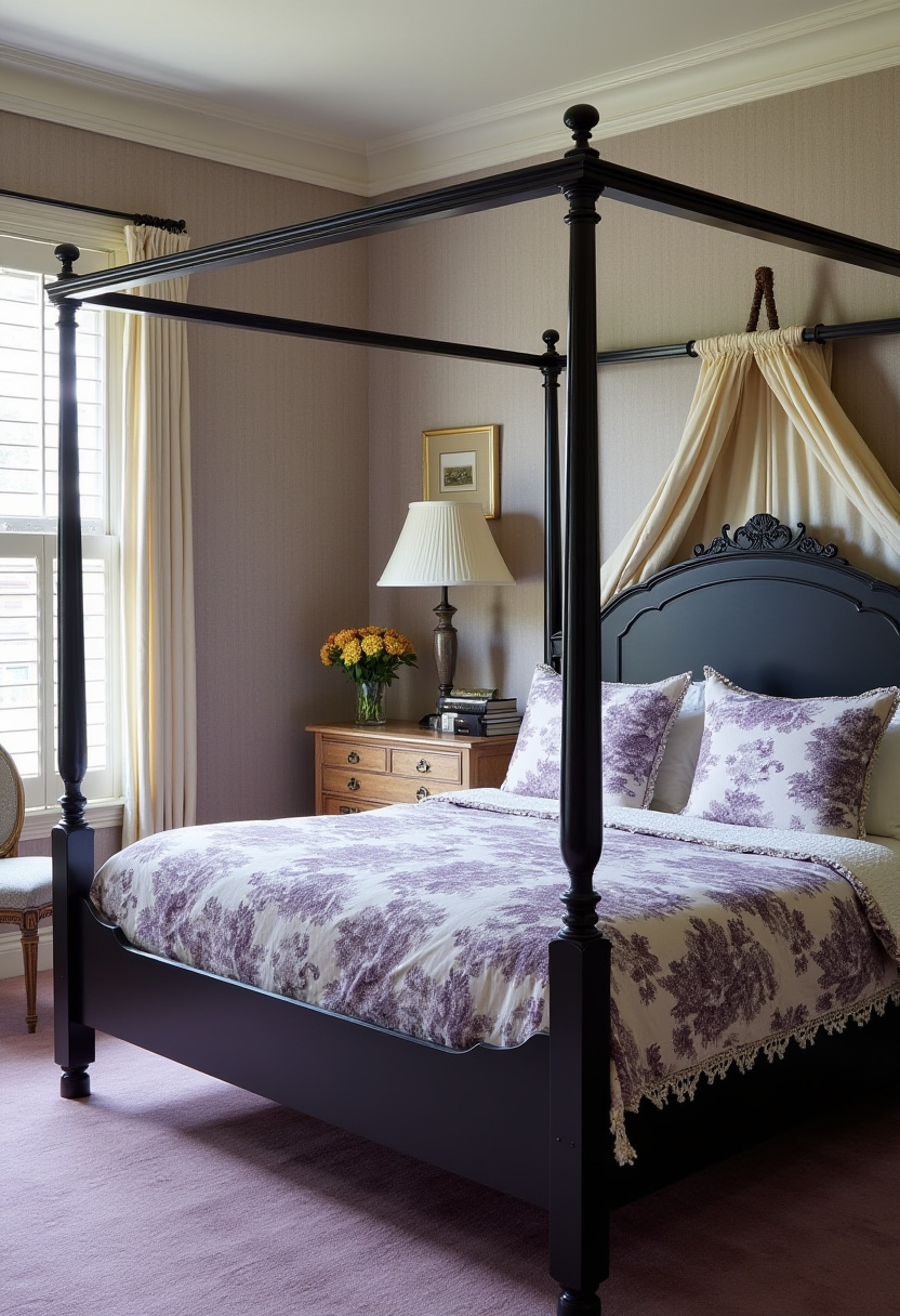 Black And Purple Bedroom Ideas 25