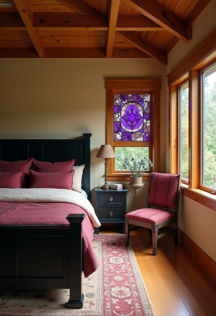 Black And Purple Bedroom Ideas 27