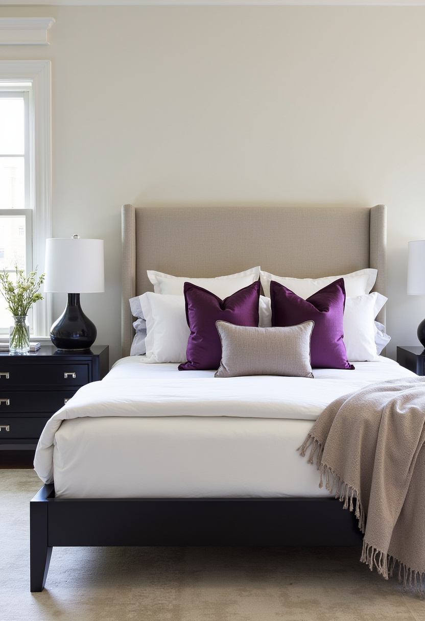 Black And Purple Bedroom Ideas 30