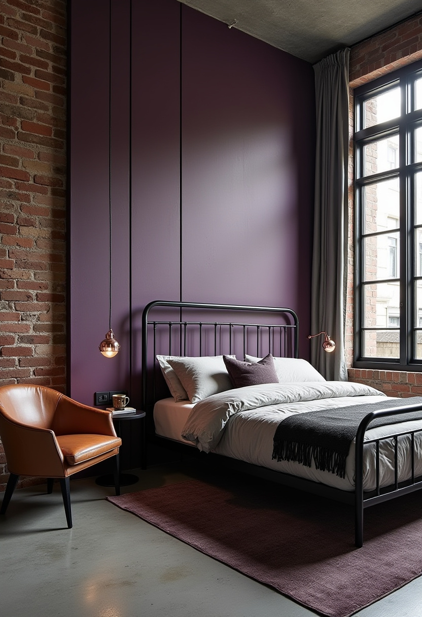 Black And Purple Bedroom Ideas 6