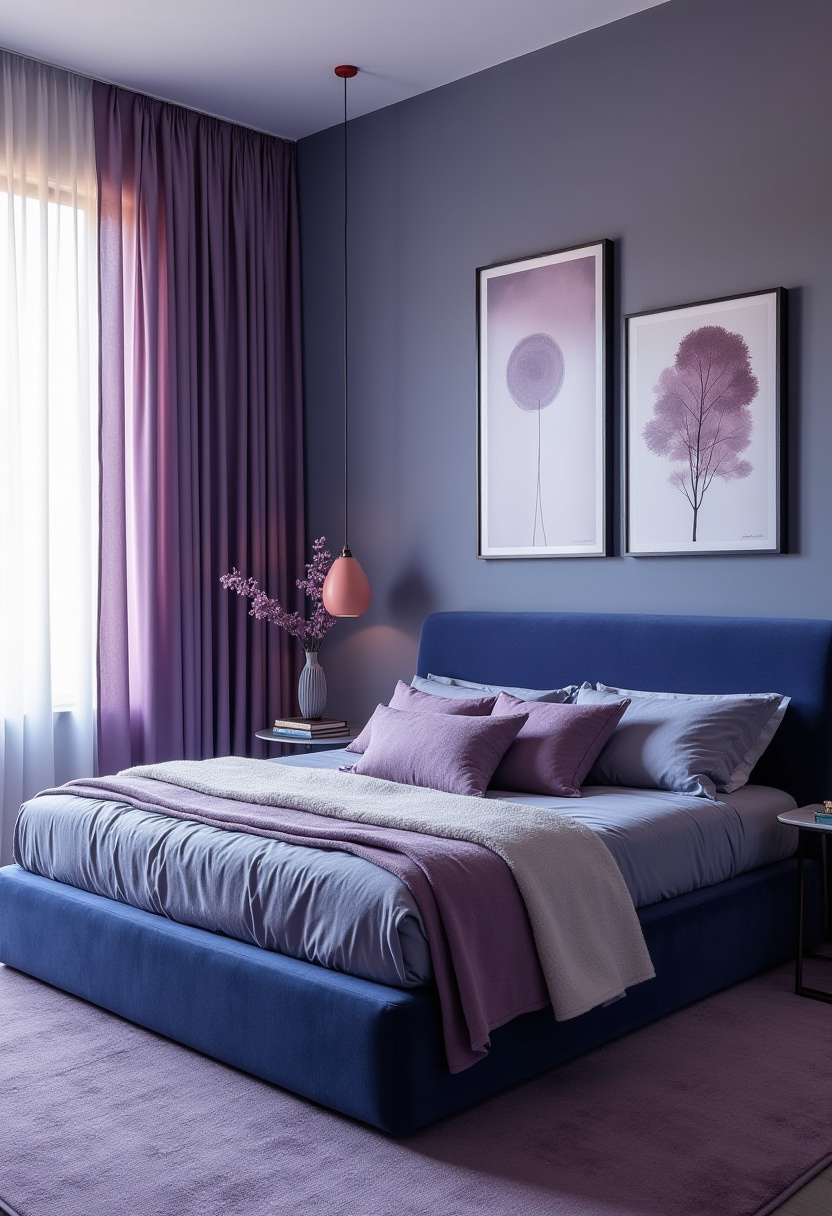 Blue And Purple Bedroom Ideas 1