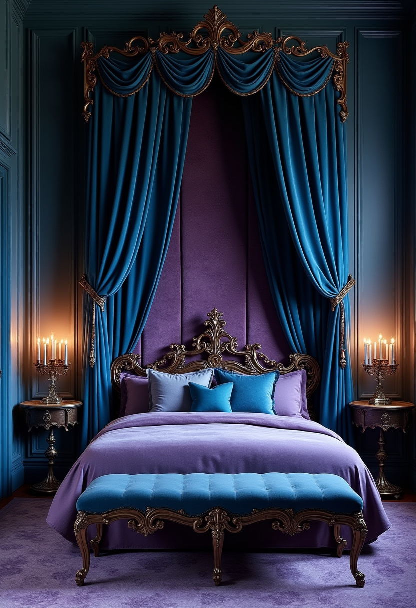Blue And Purple Bedroom Ideas 22