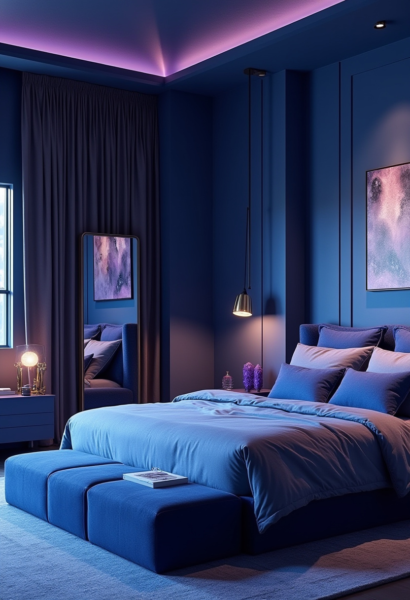 Blue And Purple Bedroom Ideas 25
