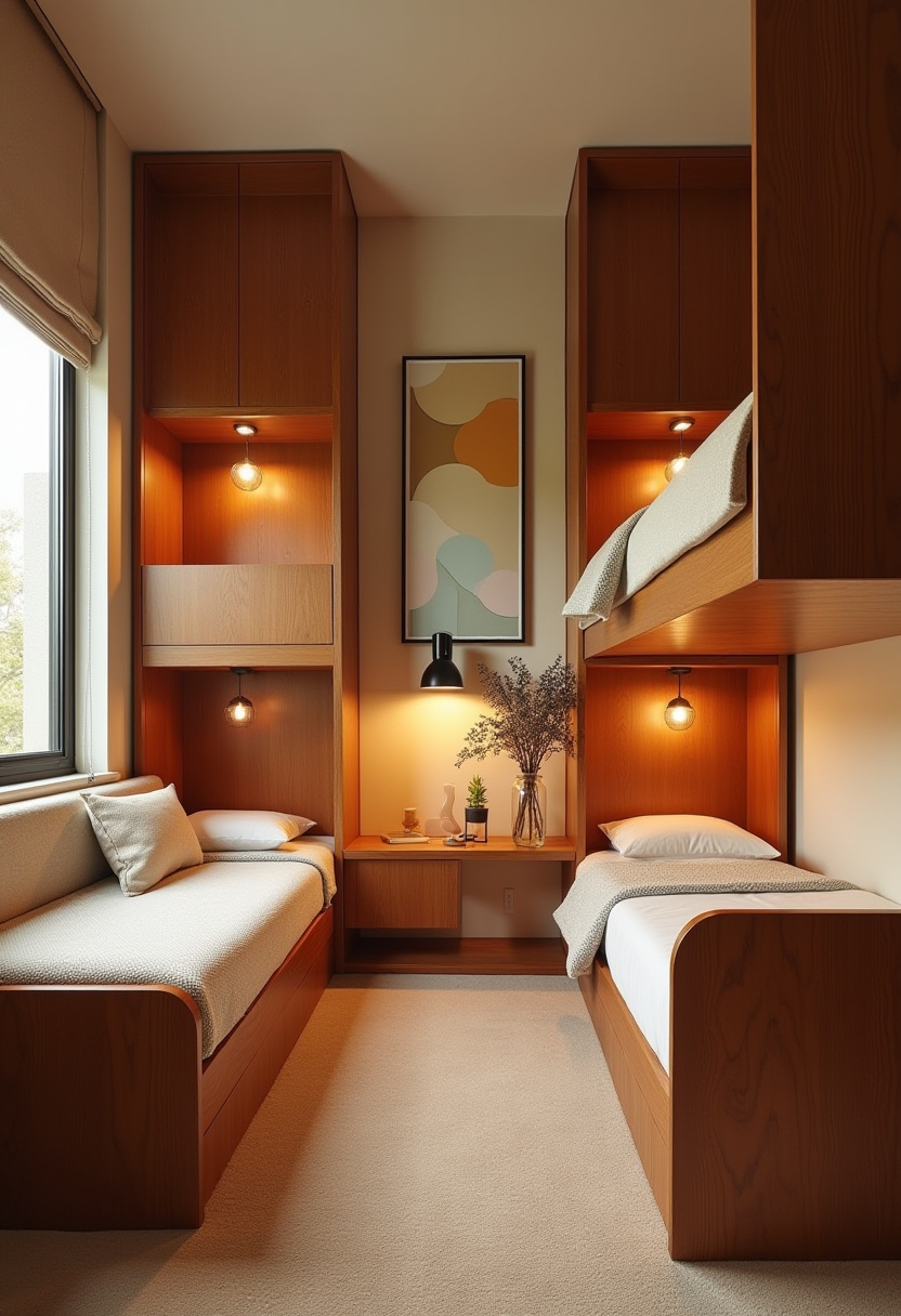 Built In Bunk Beds Small Room 11