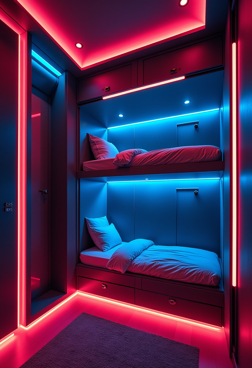 Built In Bunk Beds Small Room 13