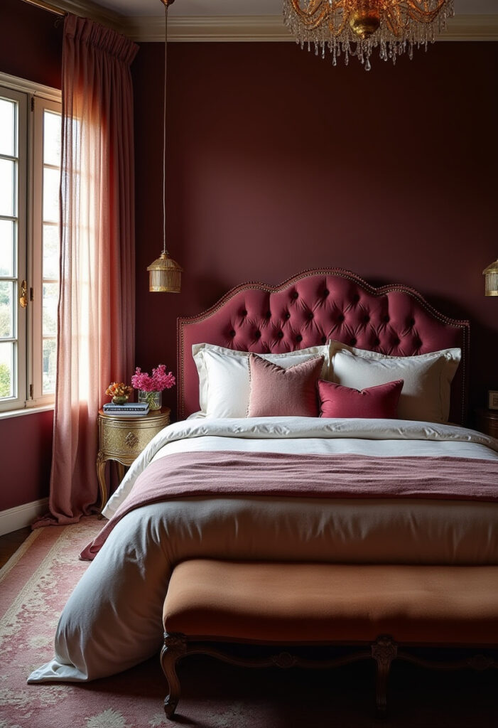 Burgundy Bedroom Ideas 1