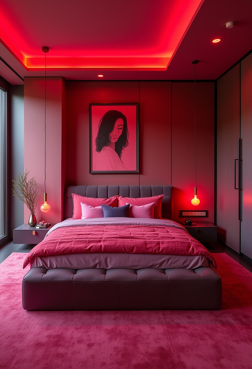 Burgundy Bedroom Ideas 19