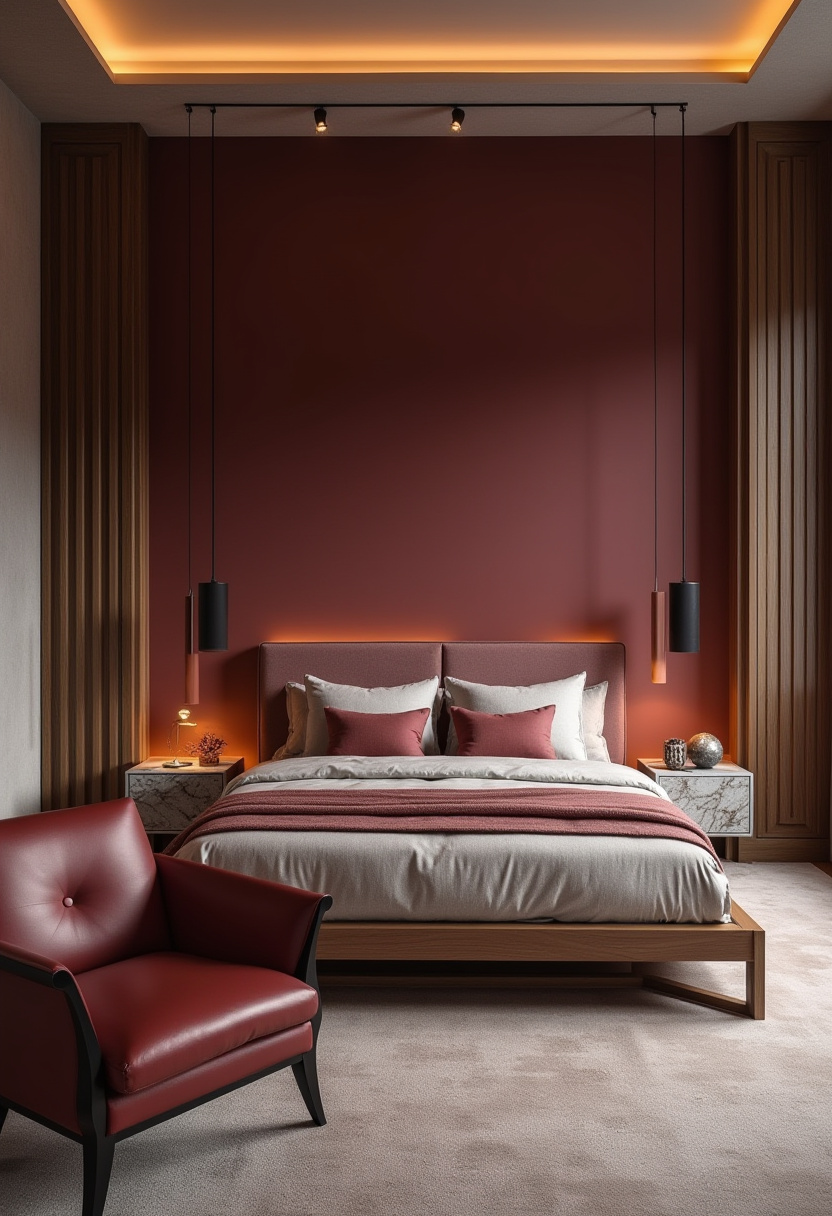 Burgundy Bedroom Ideas 2
