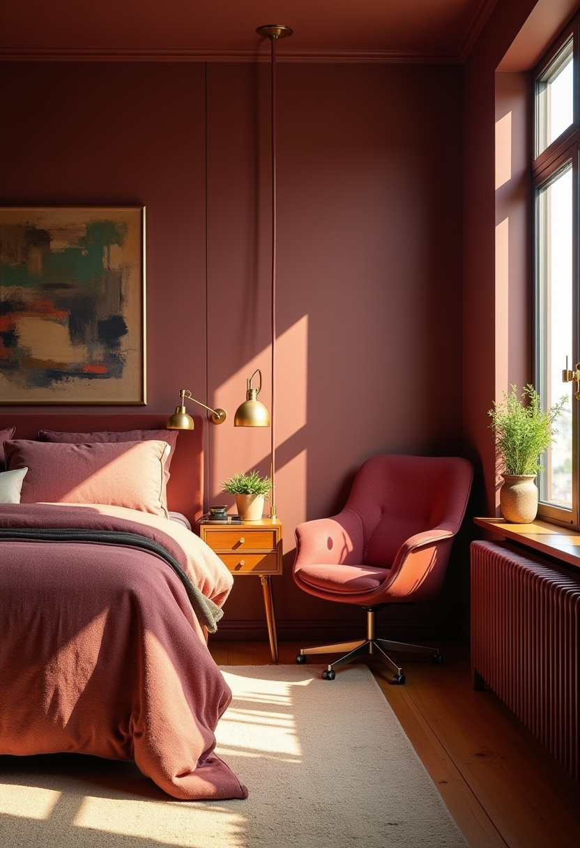Burgundy Bedroom Ideas 8