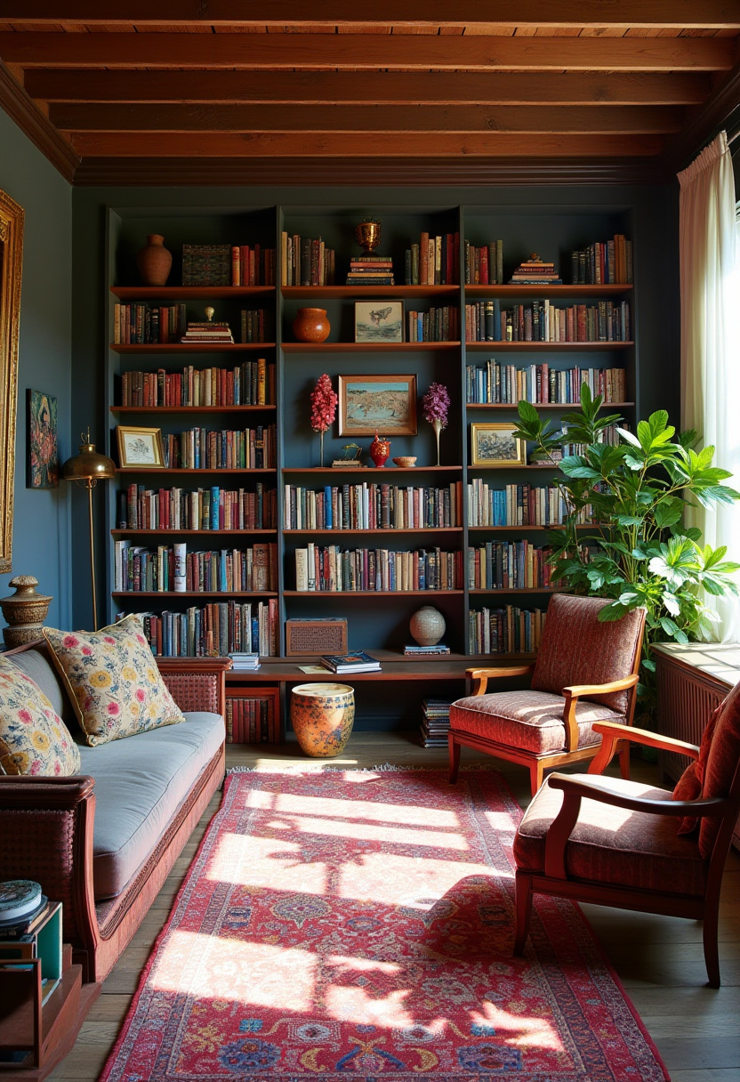Cozy Library Room Ideas 20