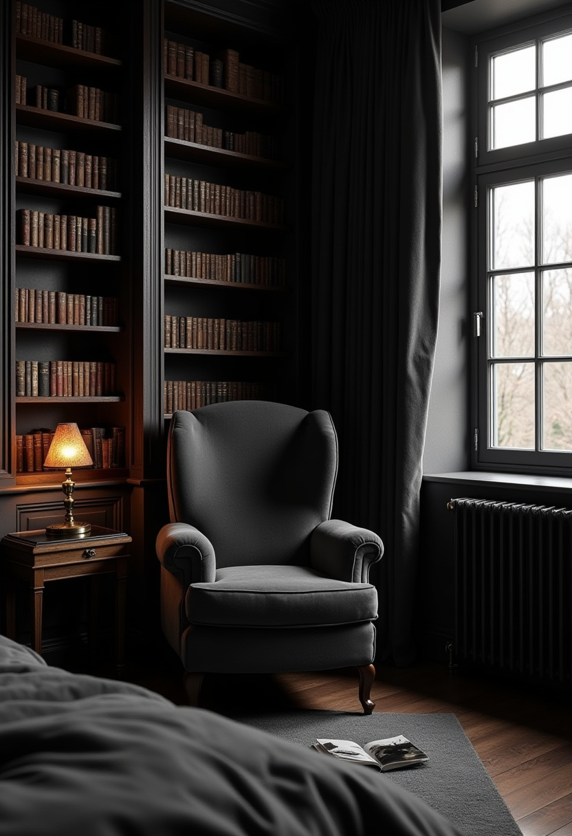 Dark Academia Bedroom 1