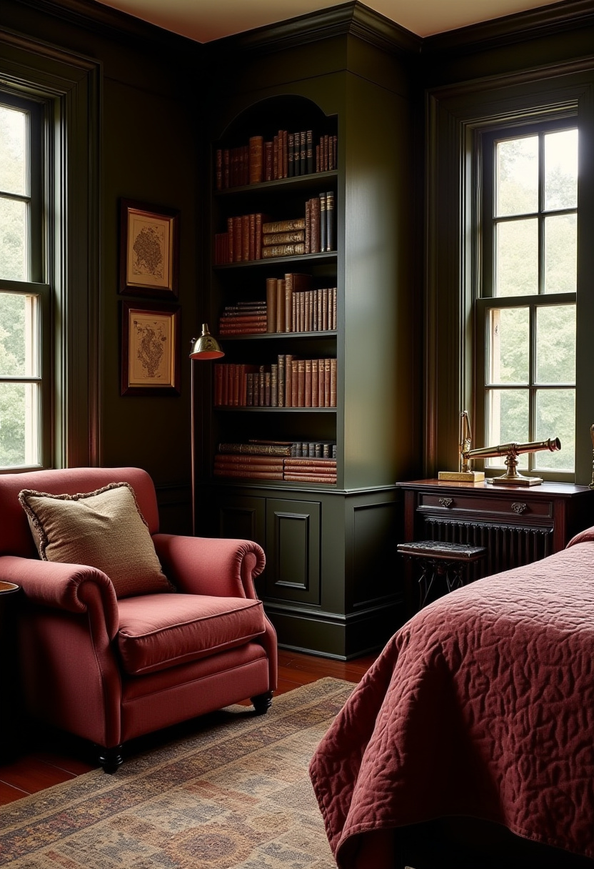 Dark Academia Bedroom 26