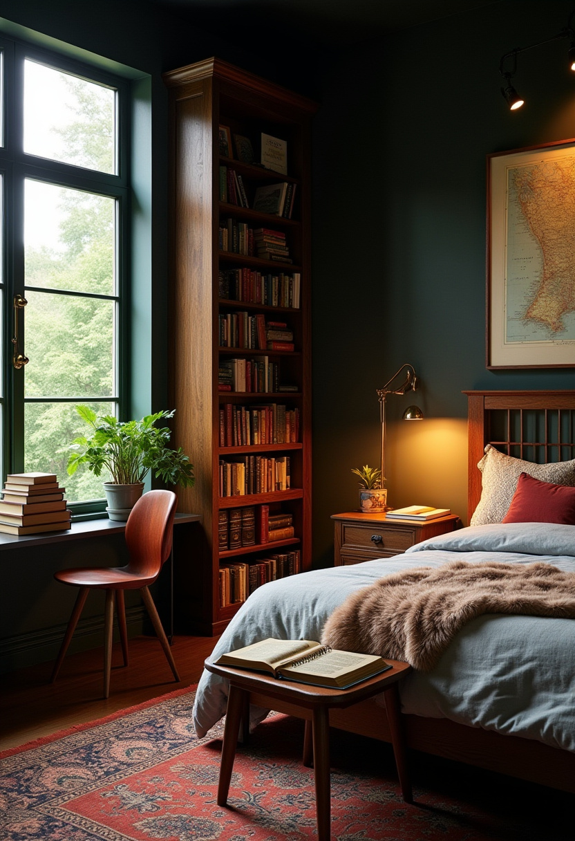 Dark Academia Bedroom 9