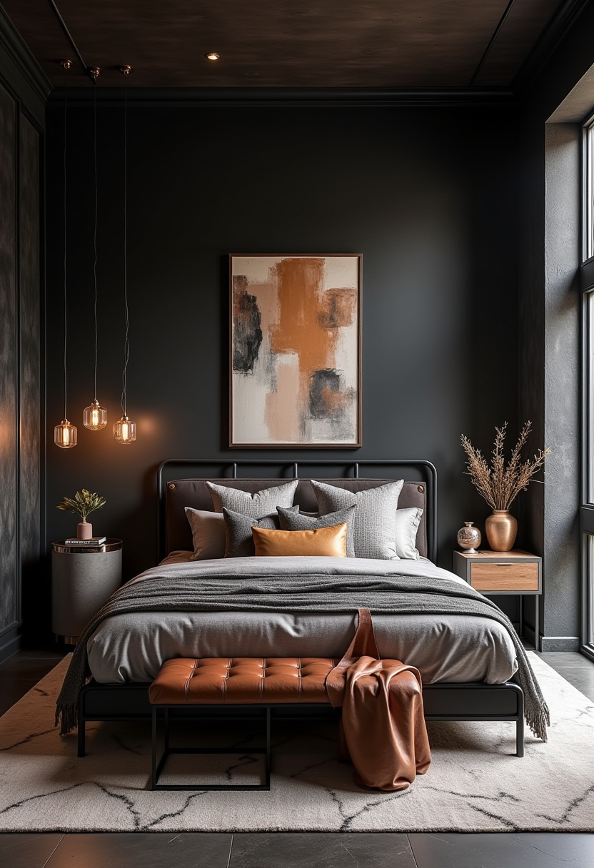 Dark Boho Bedroom Ideas 10