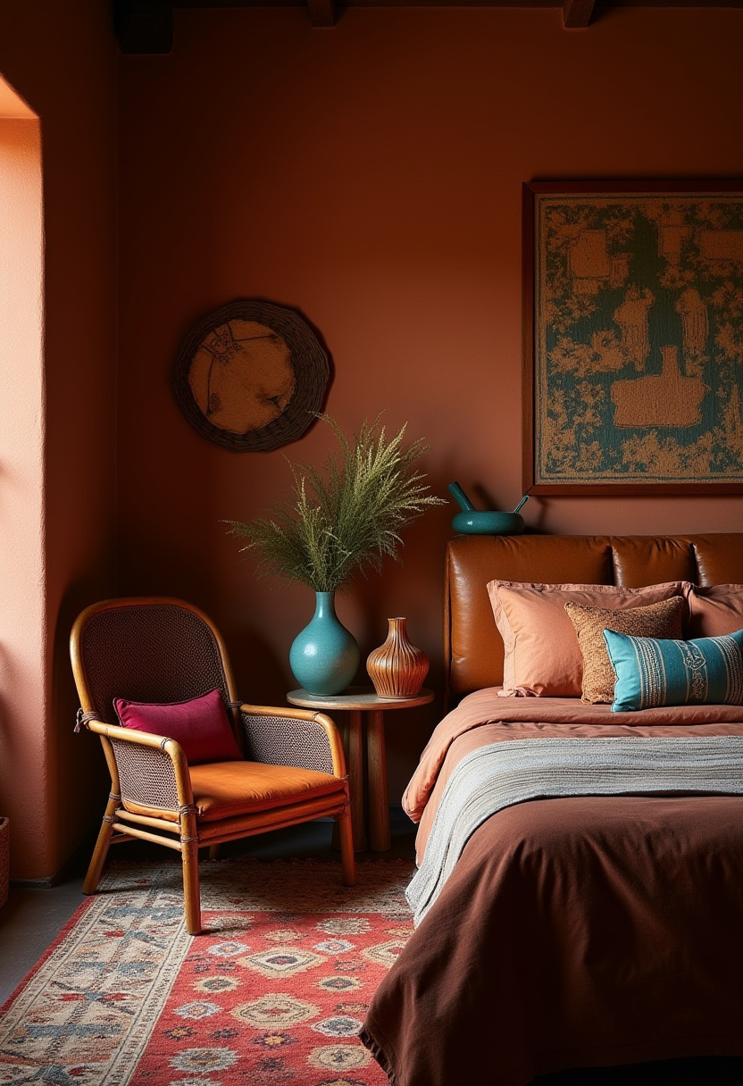 Dark Boho Bedroom Ideas 16