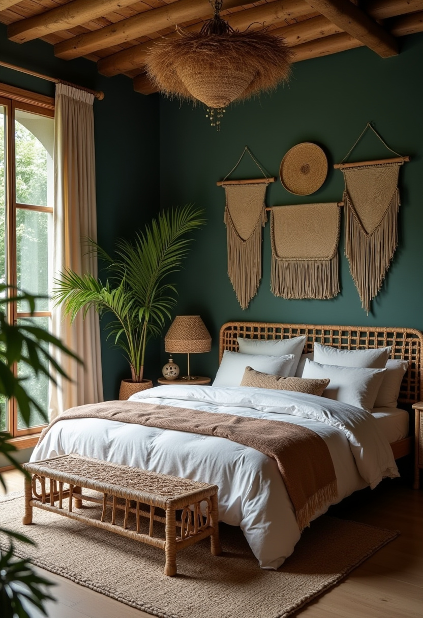 Dark Boho Bedroom Ideas 23