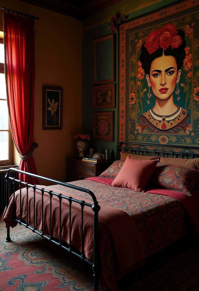 Dark Boho Bedroom Ideas 3