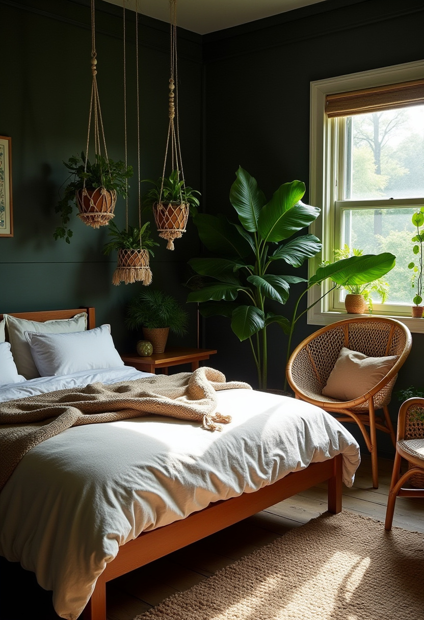 Dark Boho Bedroom Ideas 5