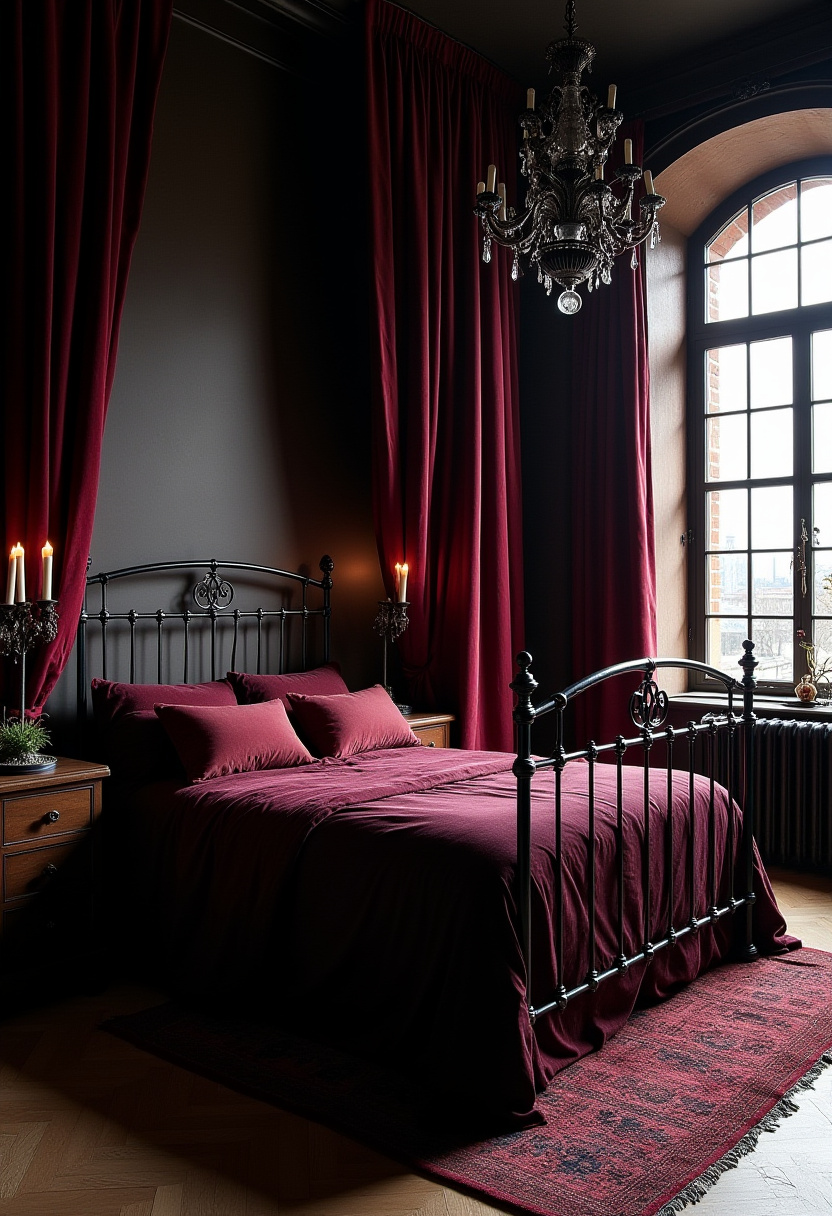 Dark Cottagecore Bedroom 10