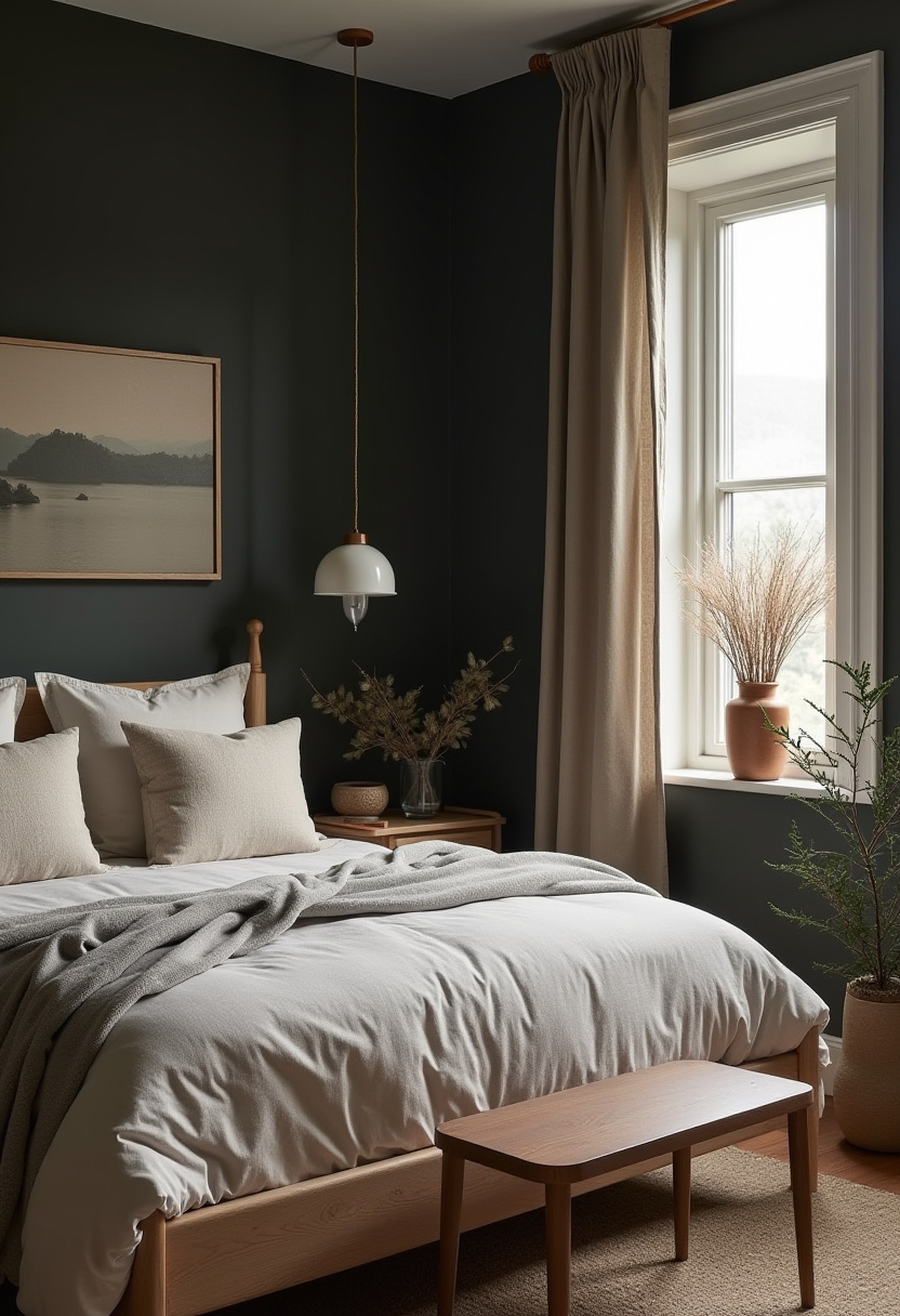 Dark Cottagecore Bedroom 15