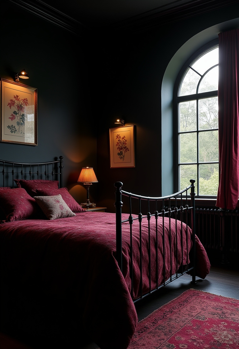 Dark Cottagecore Bedroom 19
