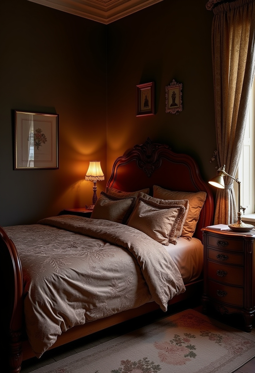Dark Cottagecore Bedroom 23