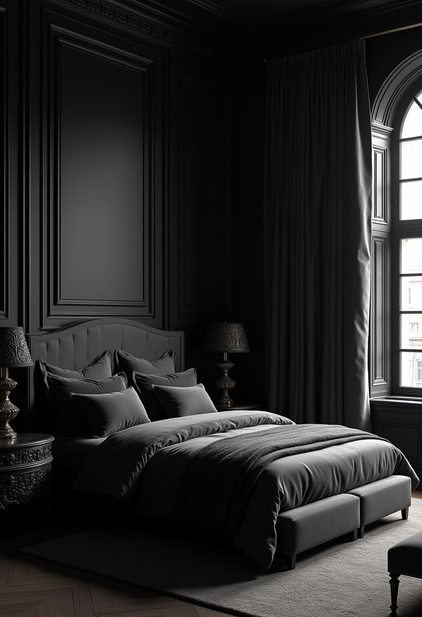 Dark Elegant Bedroom Ideas 1