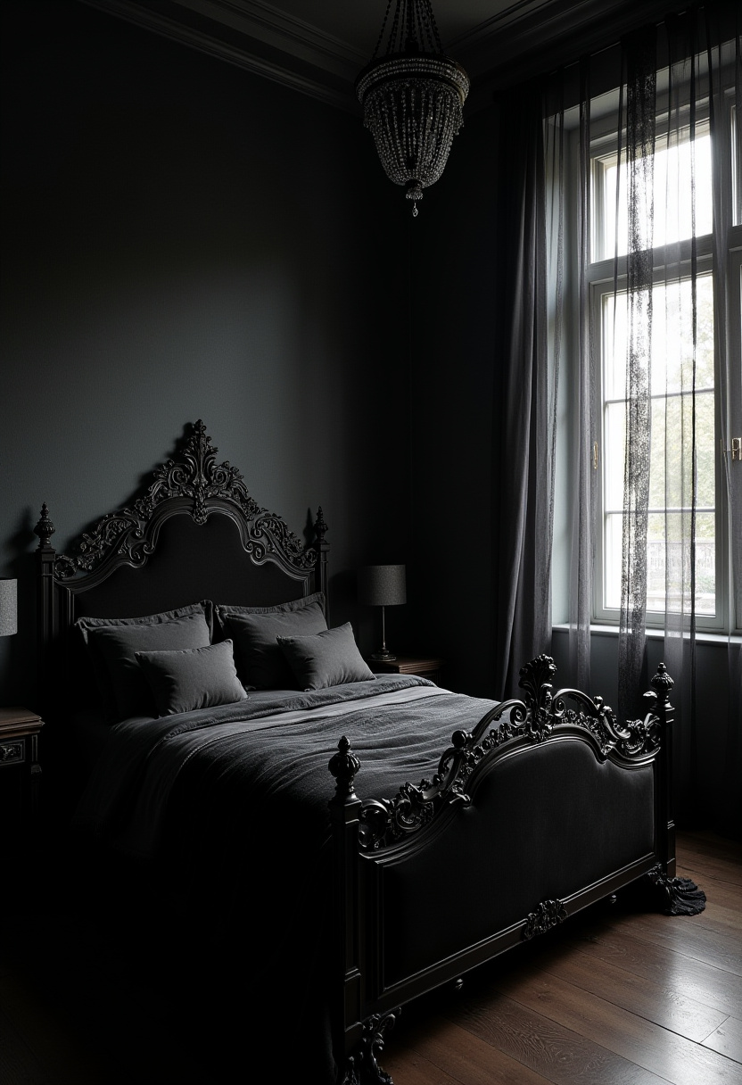Dark Feminine Bedroom 1