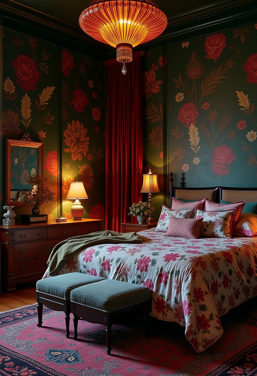 Dark Feminine Bedroom 12
