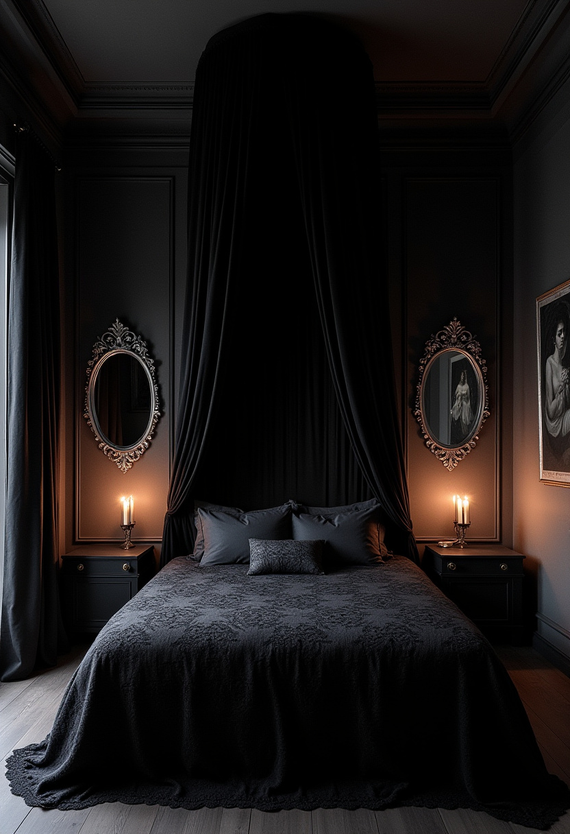 Dark Feminine Bedroom 18