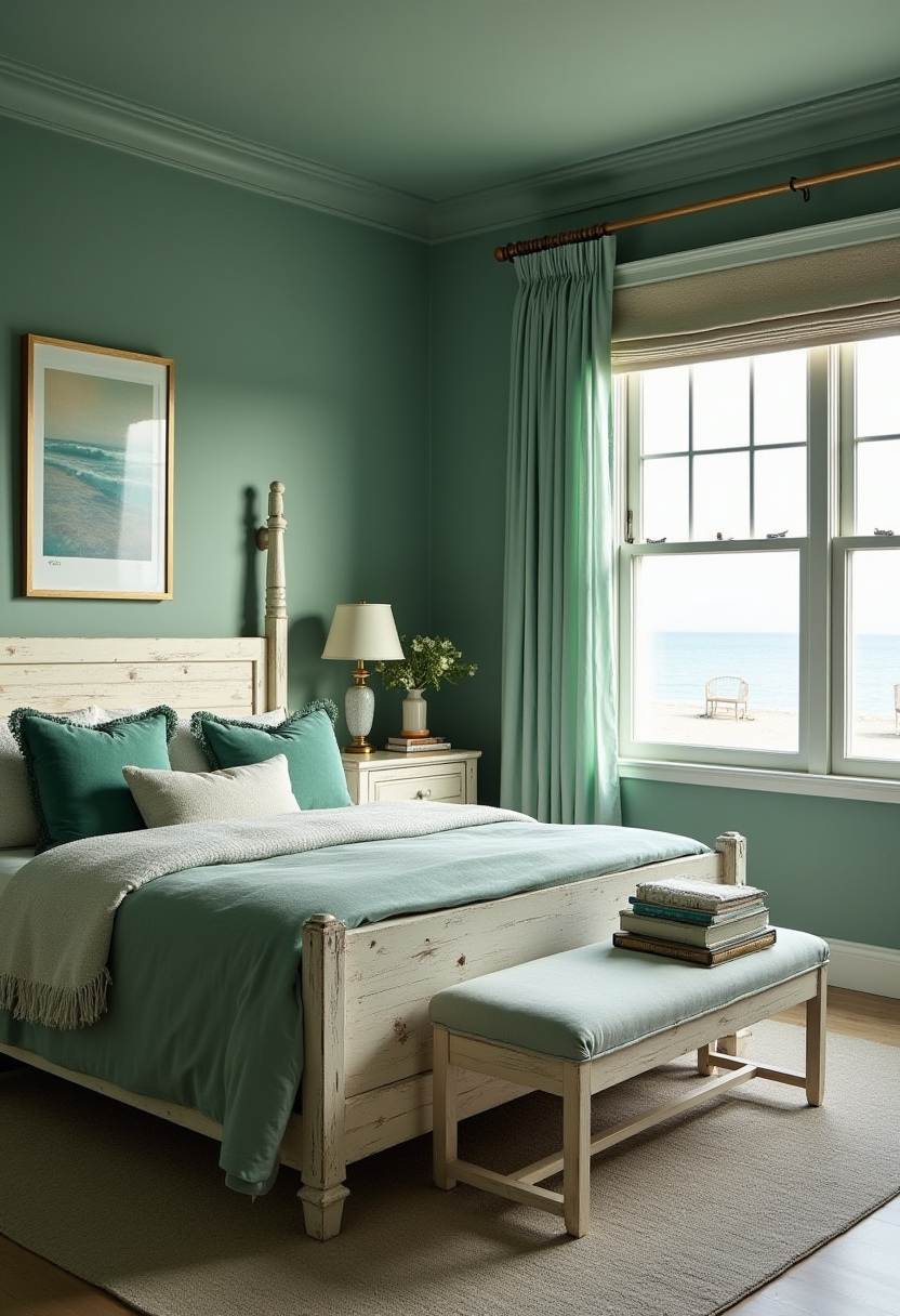 Dark Green Aesthetic Bedroom 12