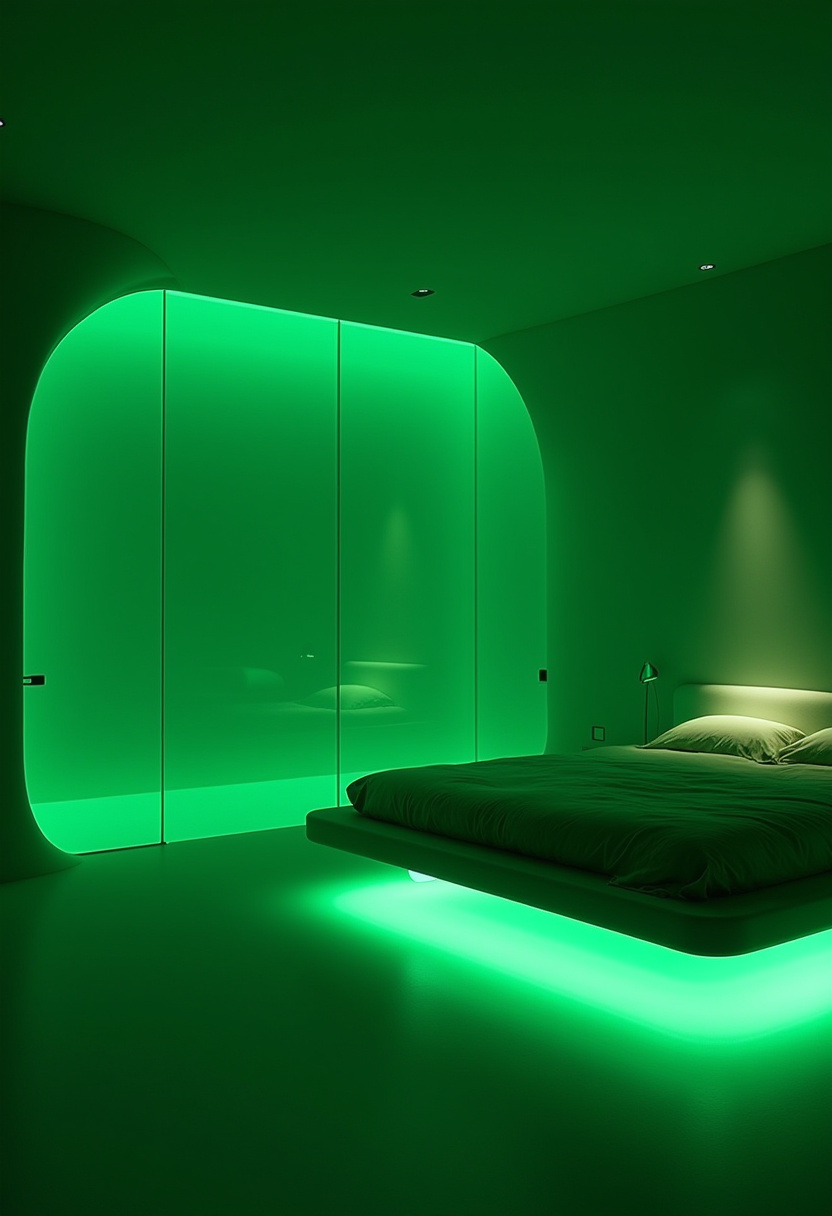 Dark Green Aesthetic Bedroom 15