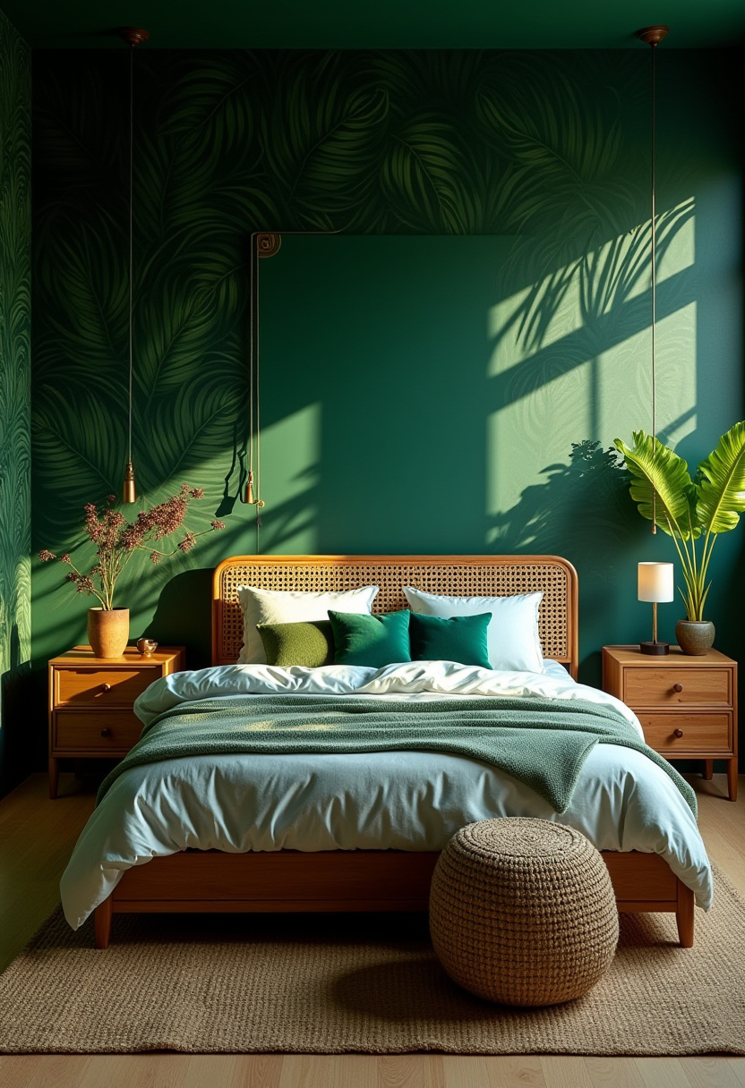 Dark Green Aesthetic Bedroom 23