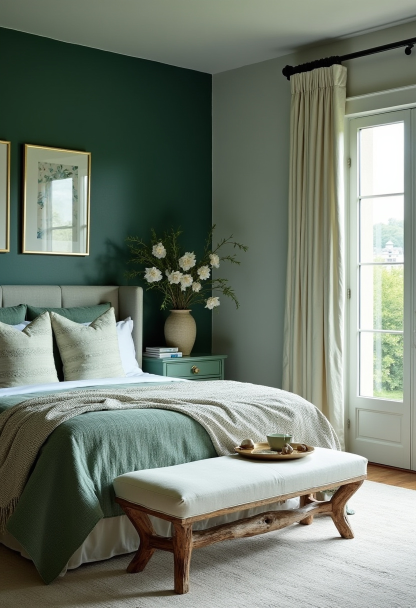 Dark Green Aesthetic Bedroom 28