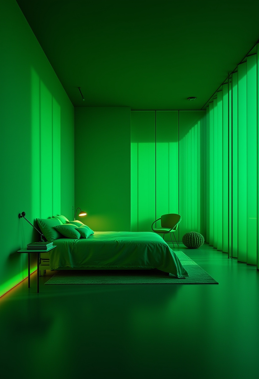 Dark Green Aesthetic Bedroom 30