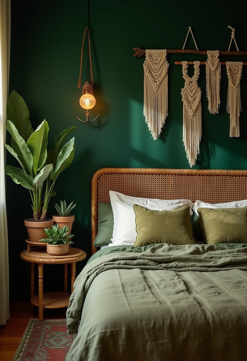 Dark Green Aesthetic Bedroom 5