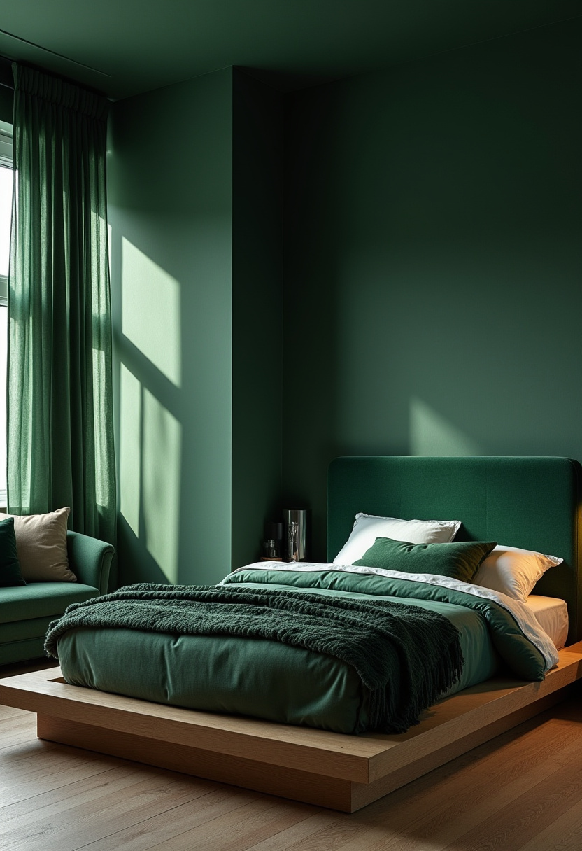 Dark Green Bedroom Ideas 1