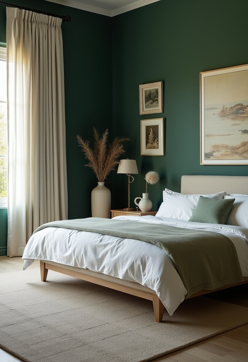 Dark Green Bedroom Ideas 10