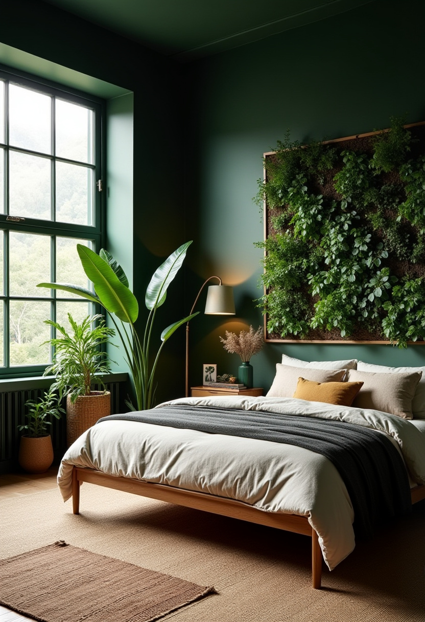 Dark Green Bedroom Ideas 21