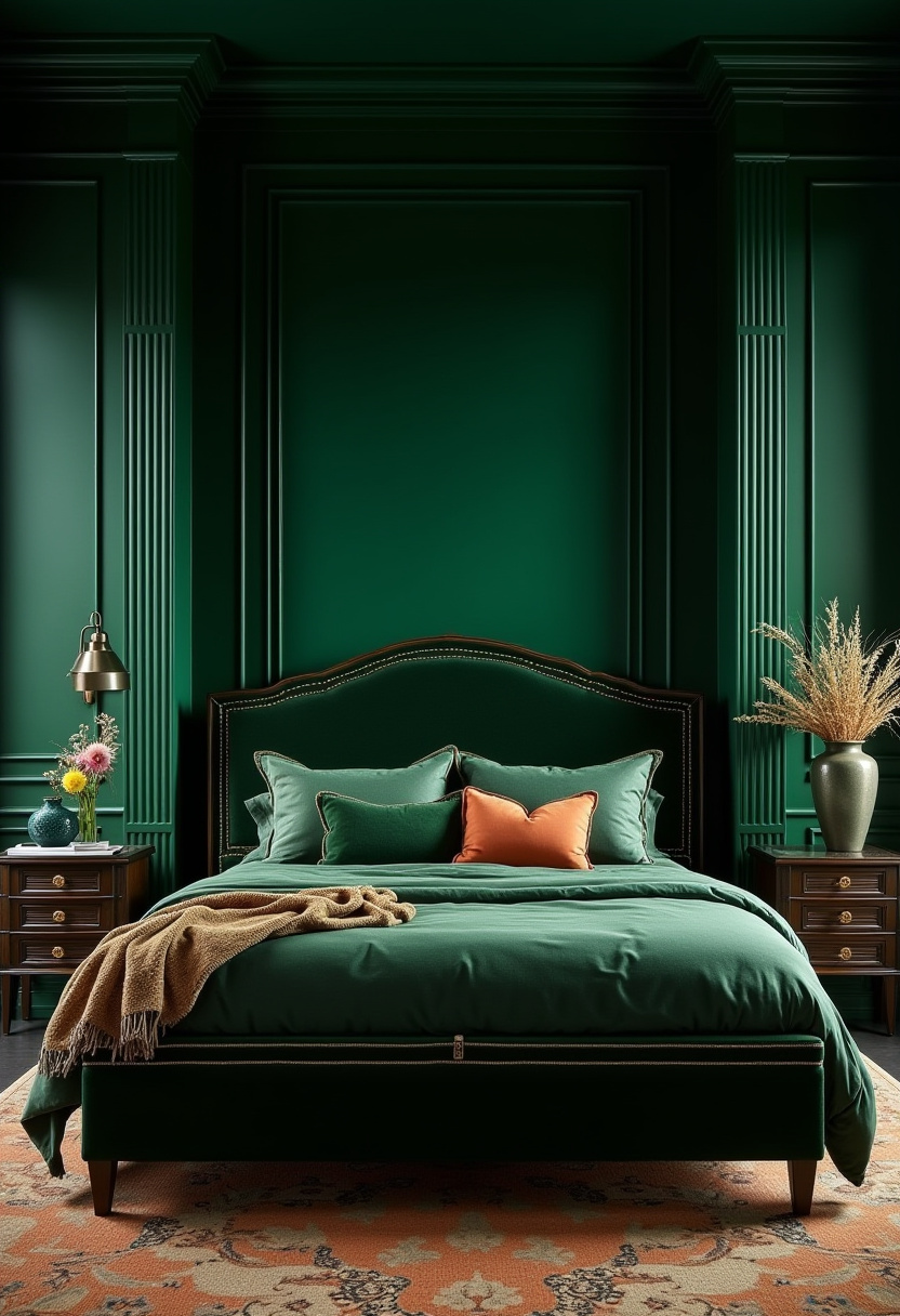 Dark Green Bedroom Ideas 24