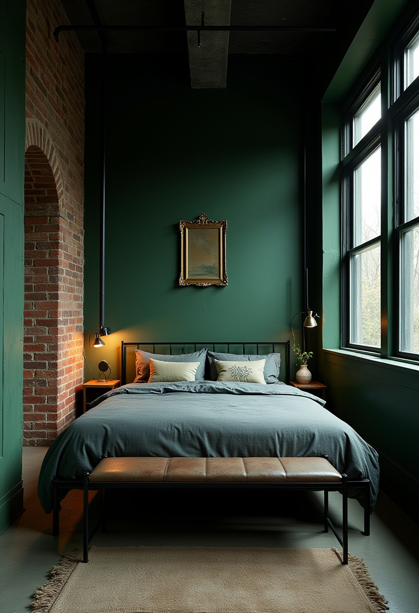 Dark Green Bedroom Ideas 26