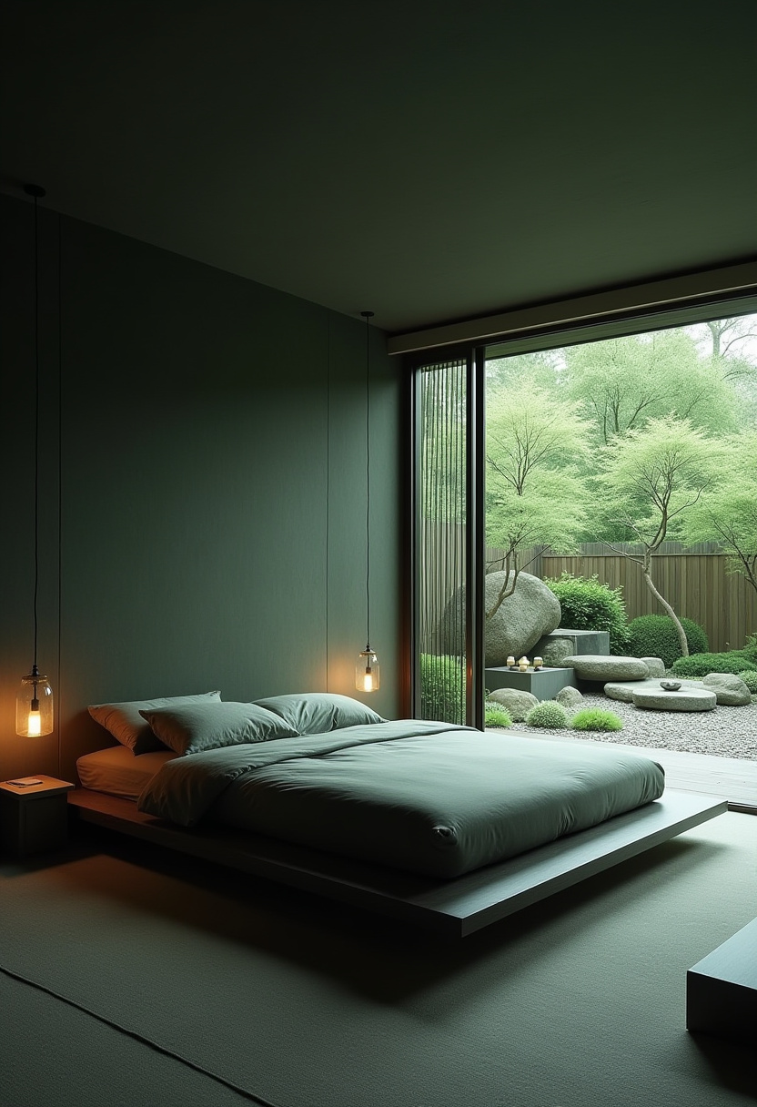 Dark Green Bedroom Ideas 27